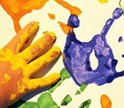 SALT AND FLOUR FINGER PAINTS 