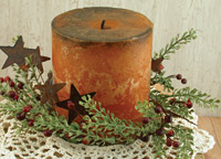 Herb Wrapped Candles