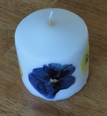 Pressed Flower Candles