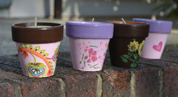 quarter candle holders