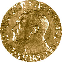 Front of  Nobel Peace Prize