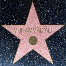 Muhammad Ali’s star on the Hollywood Walk of Fame