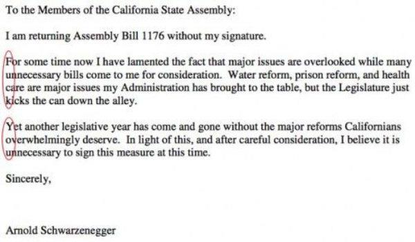 Well said Governor Schwarzenegger