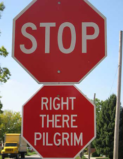 Debate the stop sign