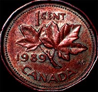 One red cent